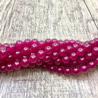Dark Pink Jade Bead | Bellaire Wholesale