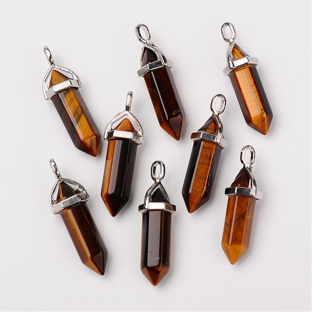 Tiger Eye Bullet Pendant | Bellaire Wholesale