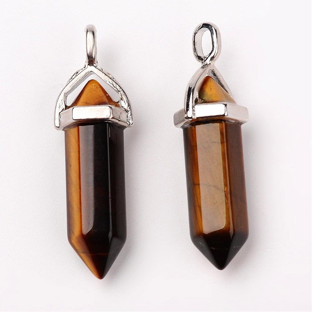 Tiger Eye Bullet Pendant | Bellaire Wholesale