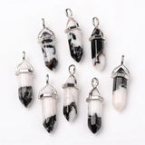 Black & White Agate Bullet Pendant | Bellaire Wholesale