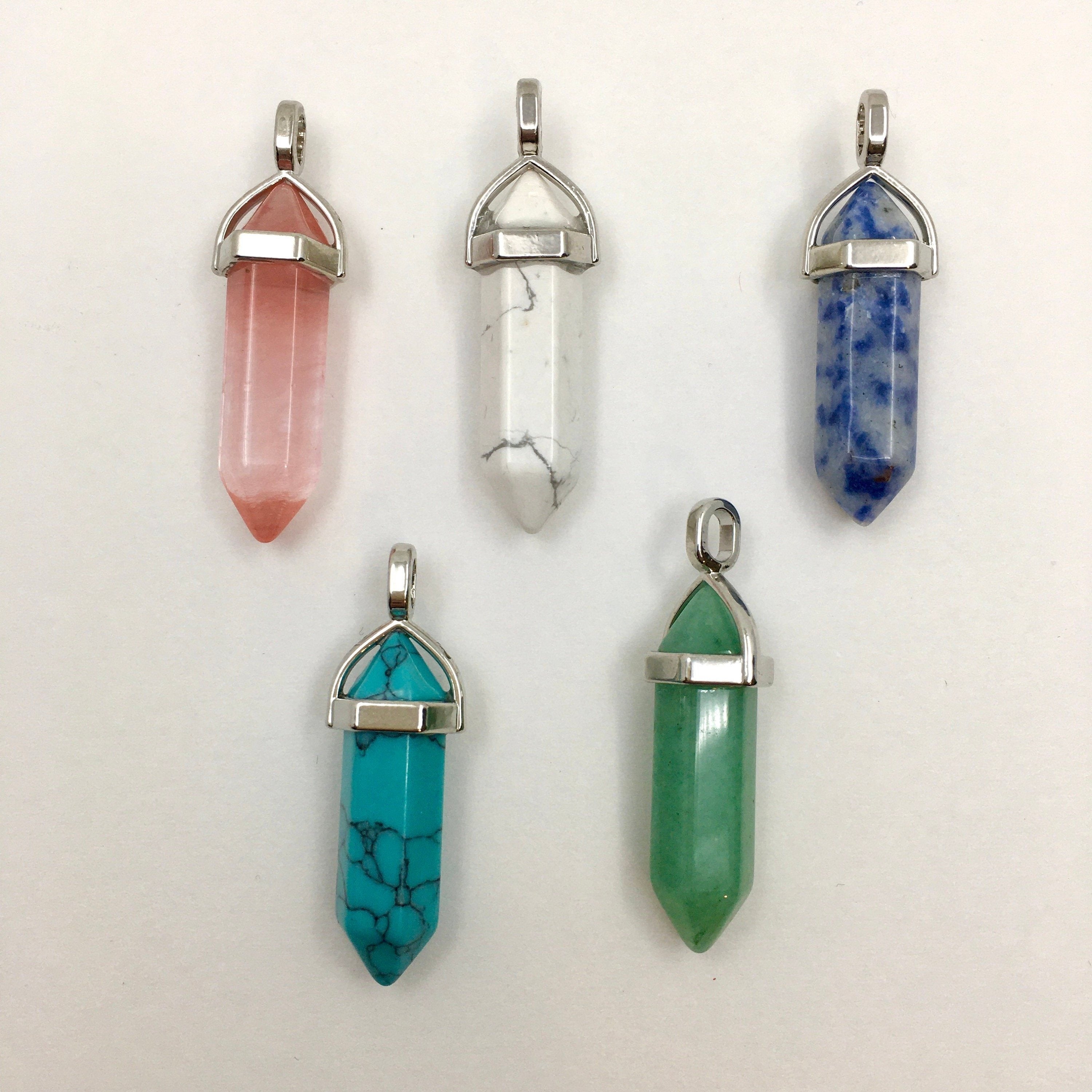 Natural Stone  Bullet Pendants | Bellaire Wholesale