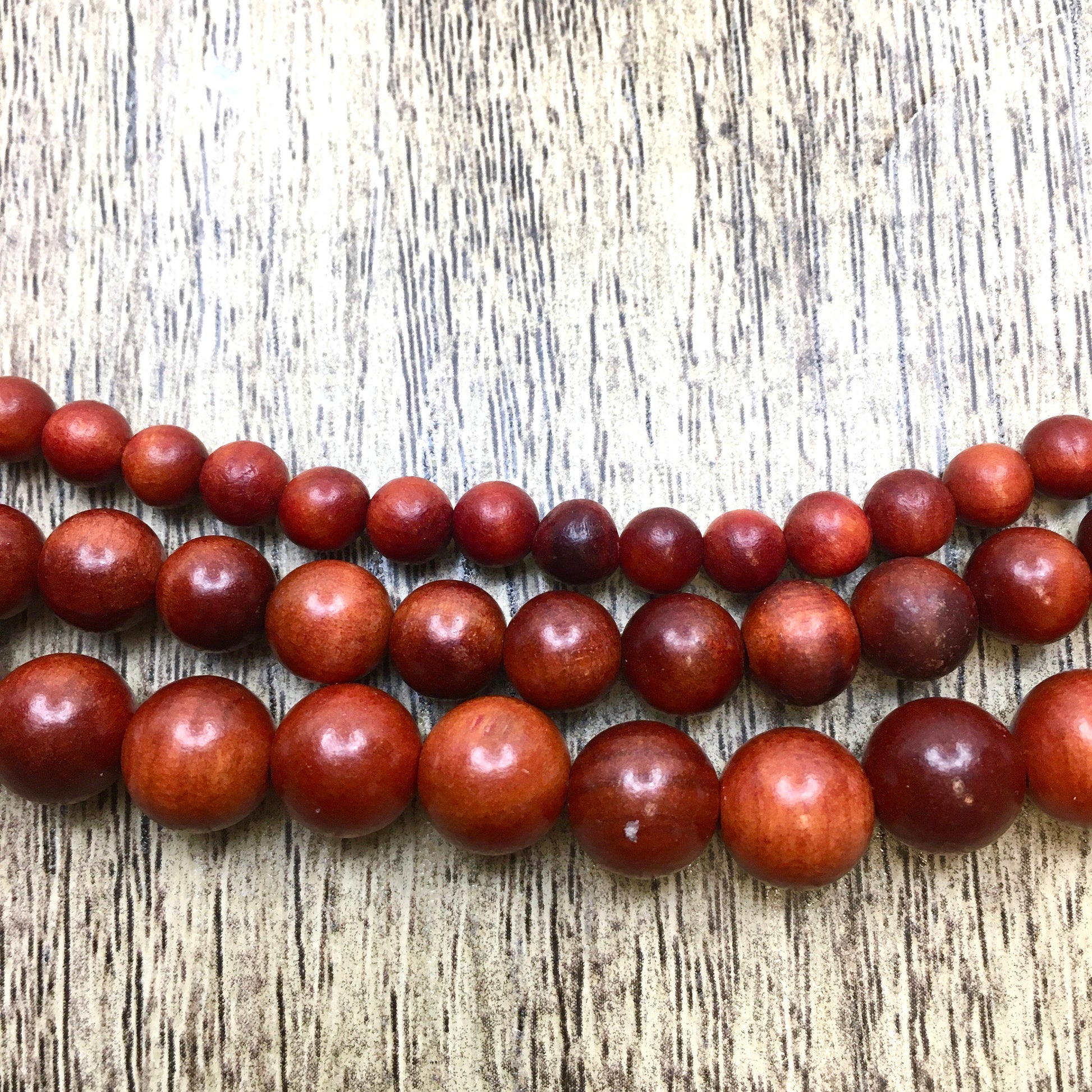 Red BloodWood mala beads | Bellaire Wholesale