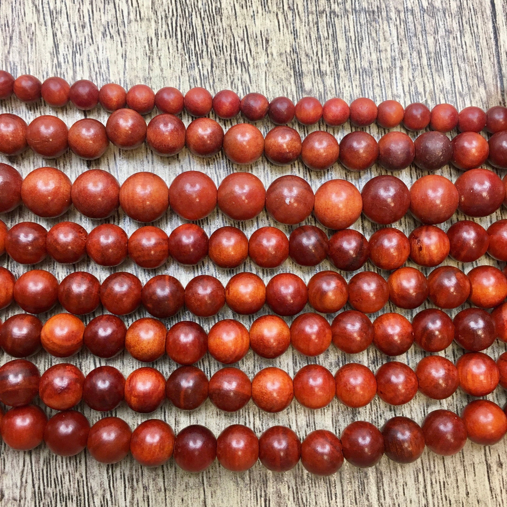 Red BloodWood mala beads | Bellaire Wholesale
