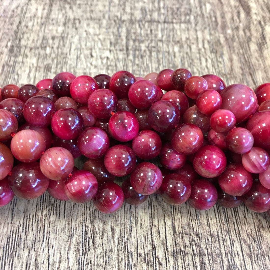 Burgundy Tigers eye beads | Bellaire Wholesale