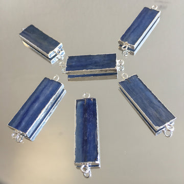 Blue Dyed Stone Rectangular Connectors | Bellaire Wholesale