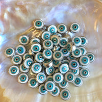 Alloy Flat Evil Eye Beads | Bellaire Wholesale