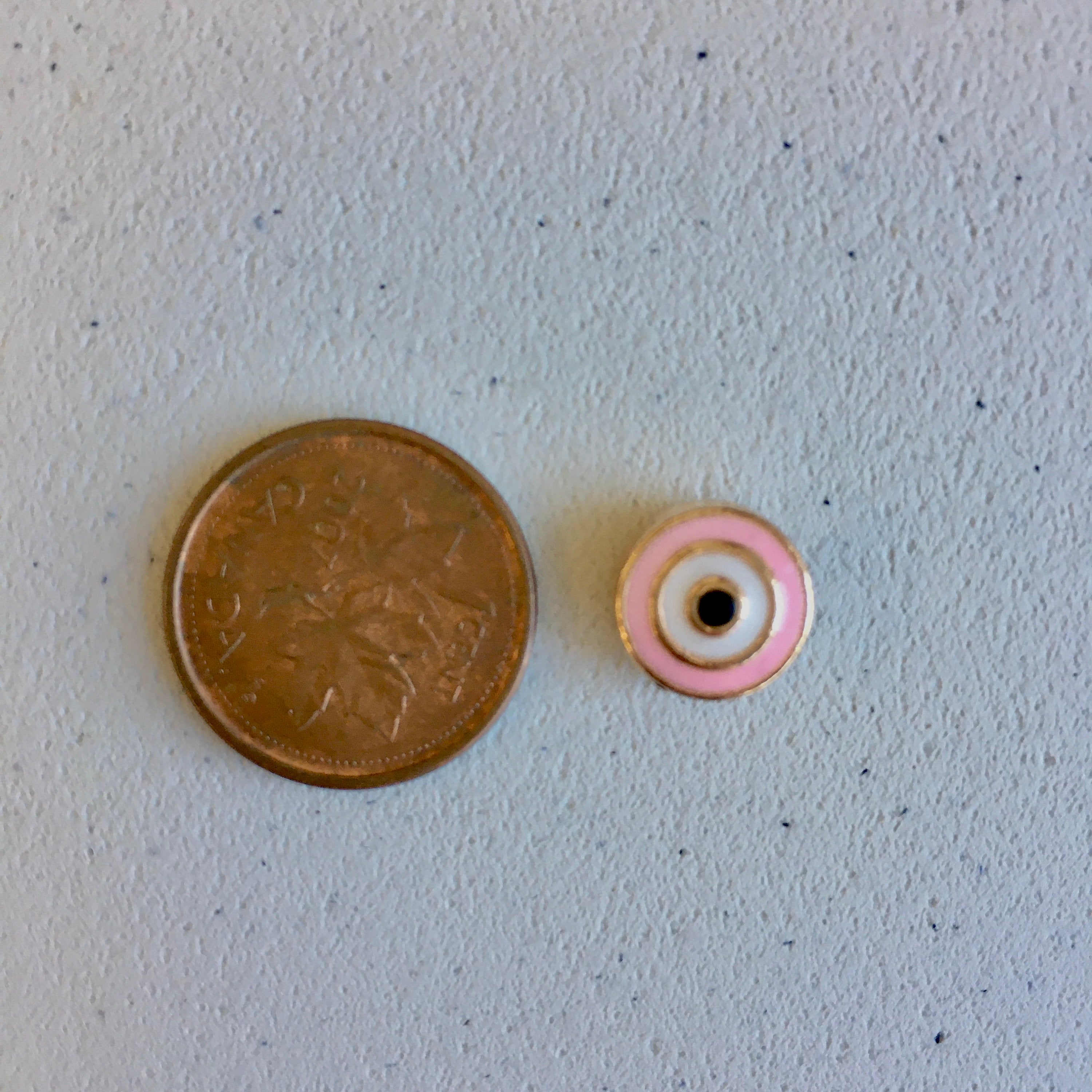 Alloy Flat Evil Eye Beads | Bellaire Wholesale