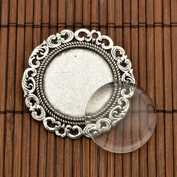 Alloy Antique Silver Photo frame Brooch Pin | Bellaire Wholesale