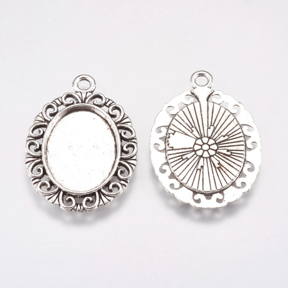 Alloy Antique Silver  or Gold Photo frame Pendant | Bellaire Wholesale