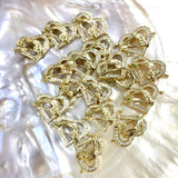 18k Gold Plated Brass Heart Connector | Bellaire Wholesale