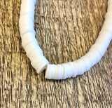 White Heishi Disc Beads | Bellaire Wholesale