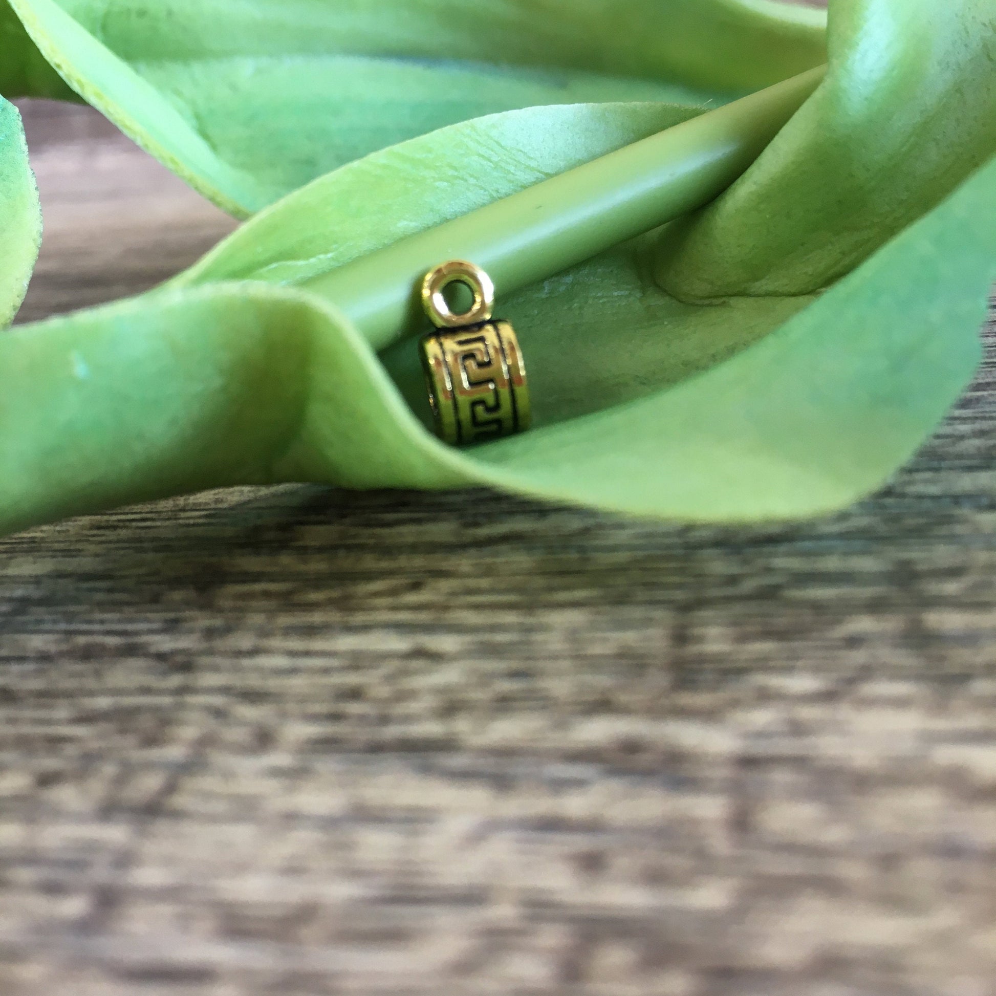 Alloy Charm Hanger with Greek Symbol | Bellaire Wholesale