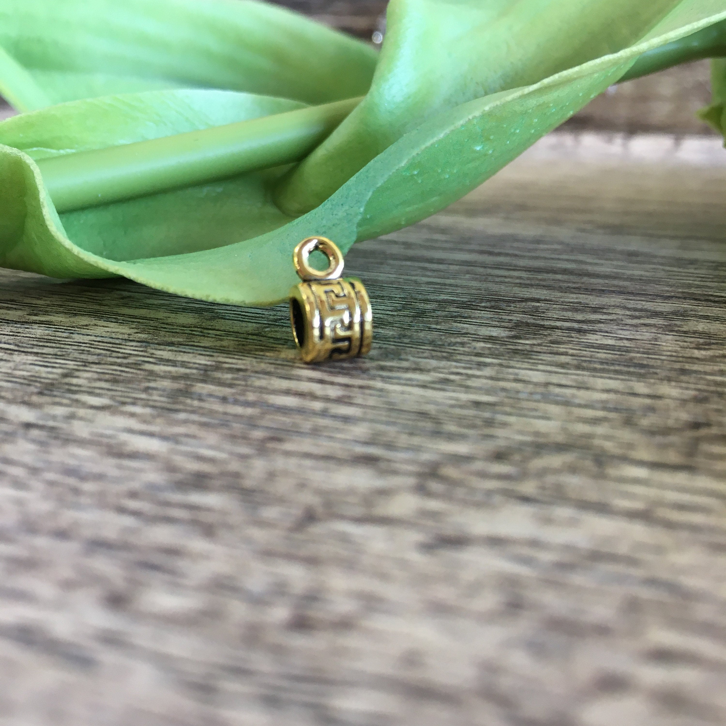 Alloy Charm Hanger with Greek Symbol | Bellaire Wholesale