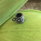 Gunmetal Alloy Charm Hanger with Round Pattern | Bellaire Wholesale