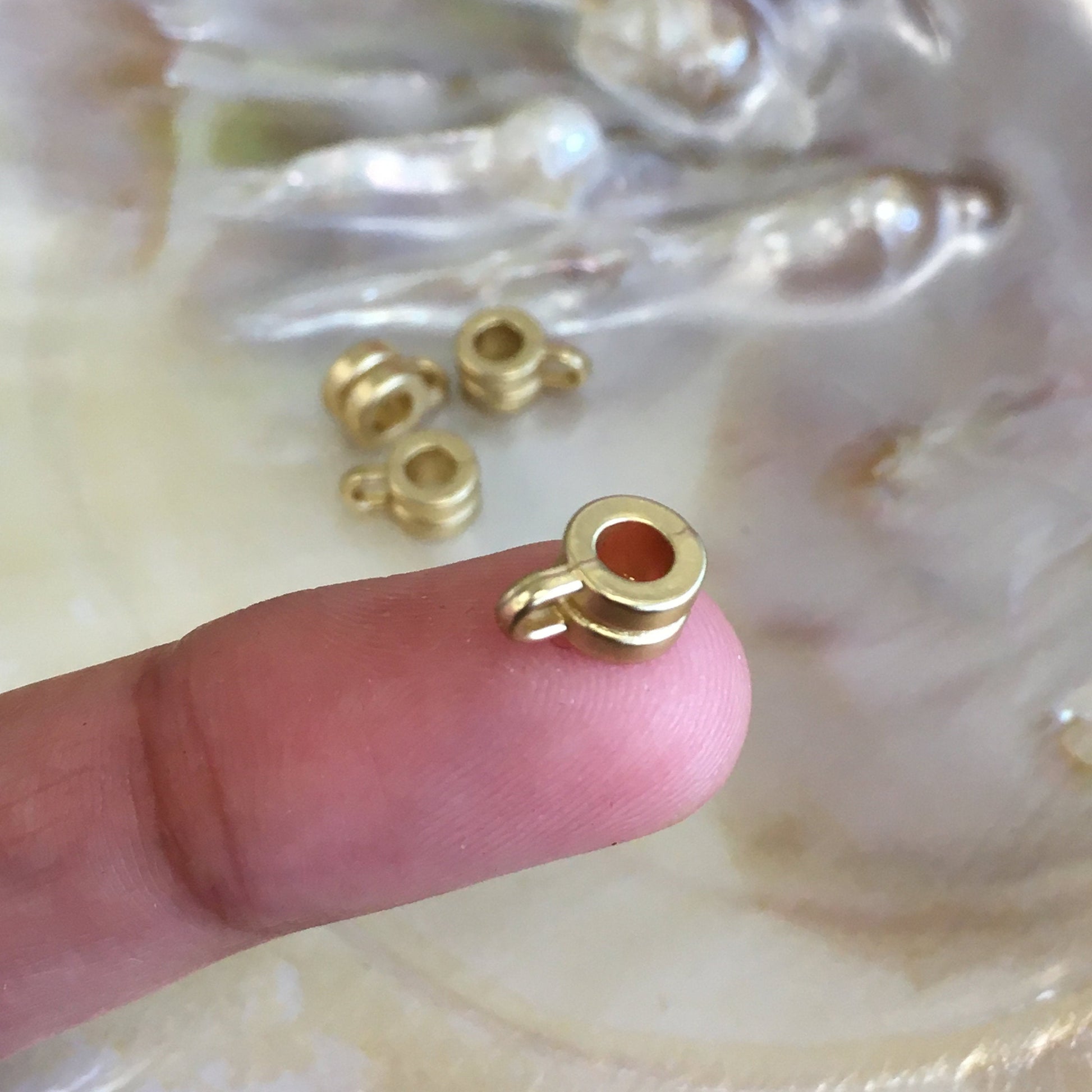 Brass Dull Gold Charm Hanger | Bellaire Wholesale