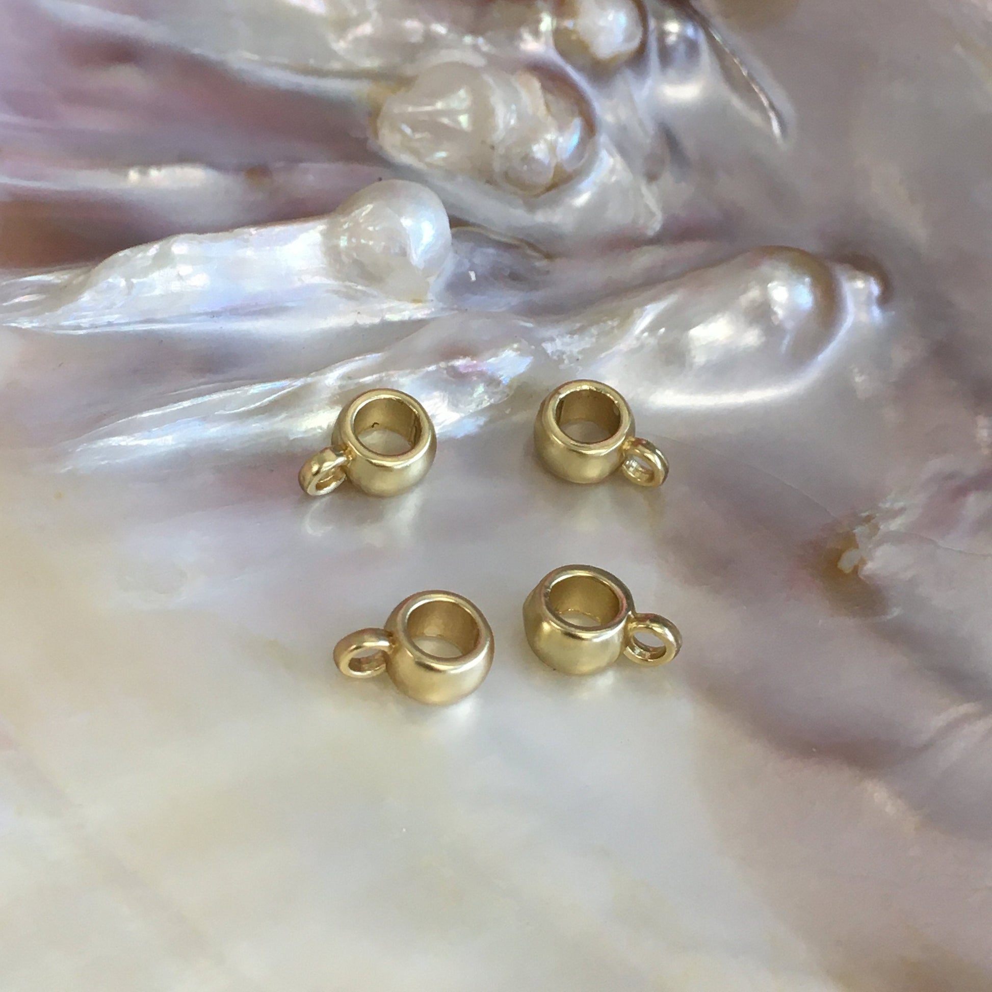 Brass Dull Gold Charm Hanger | Bellaire Wholesale