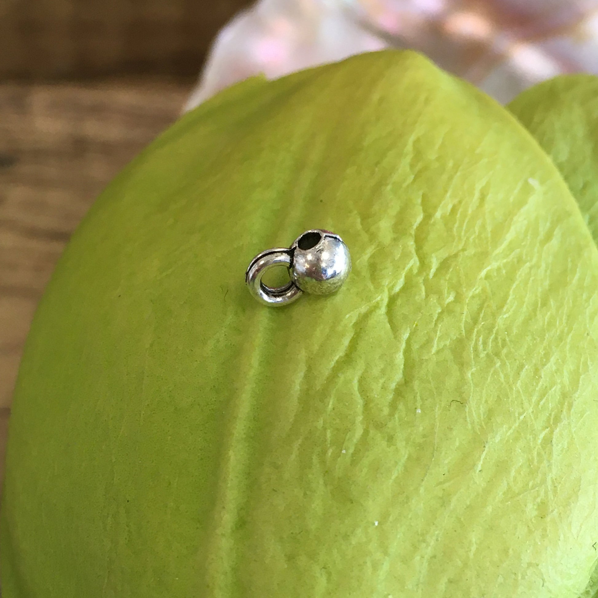 Tiny Alloy Rhodium Charm Hanger | Bellaire Wholesale