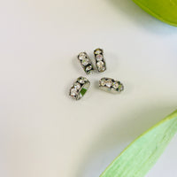 Alloy Rhodium Rondelle Beads | Bellaire Wholesale
