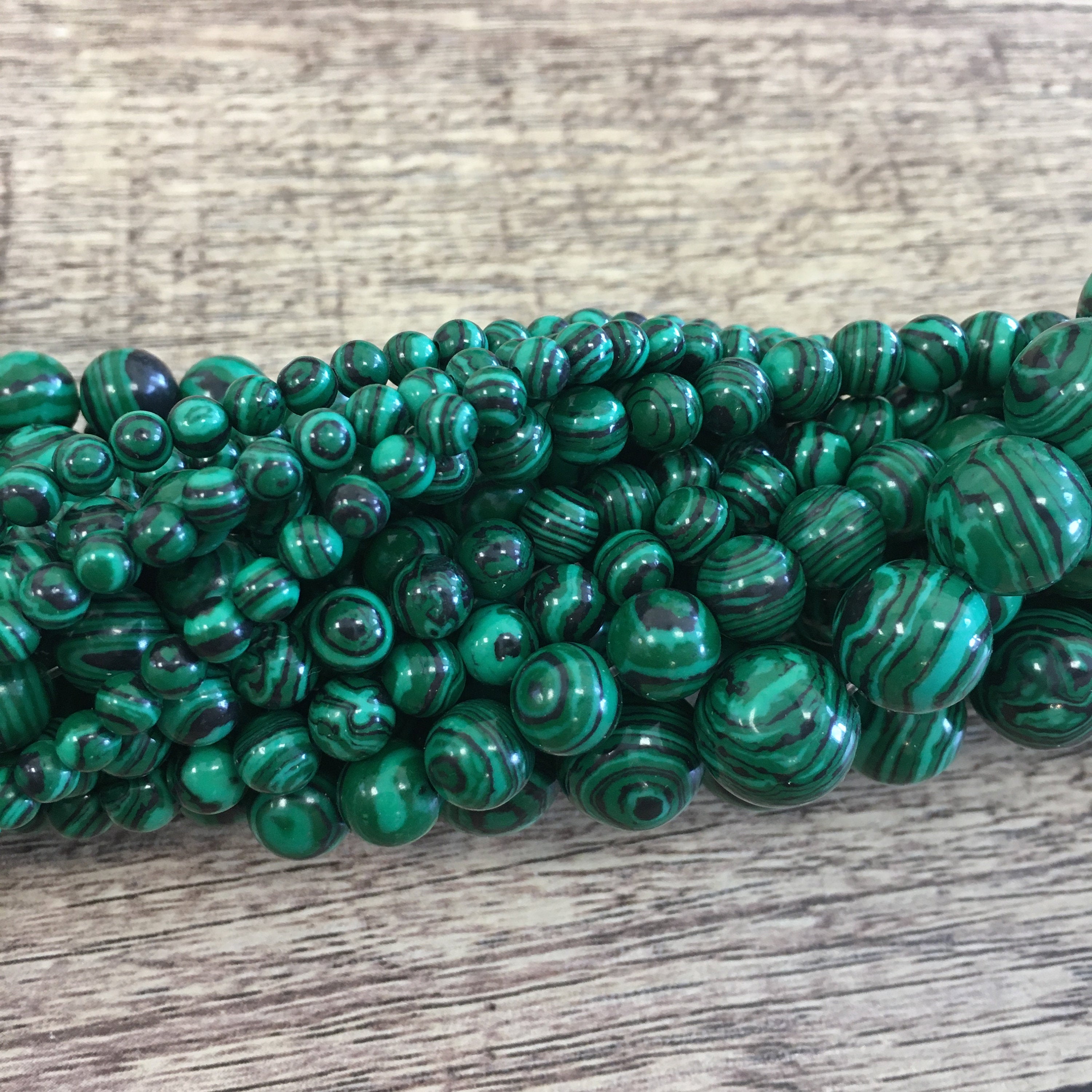 Composite Malachite Beads | Bellaire Wholesale