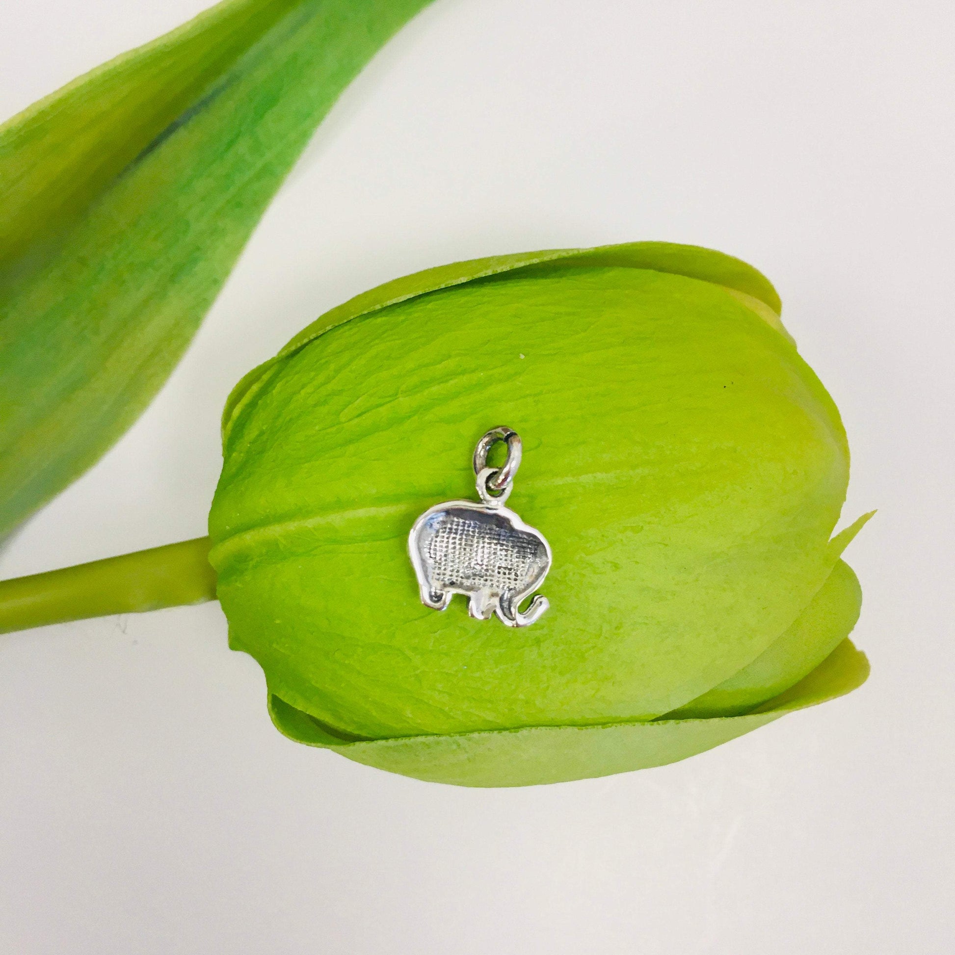Sterling Silver Cute Baby Elephant Charm | Bellaire Wholesale
