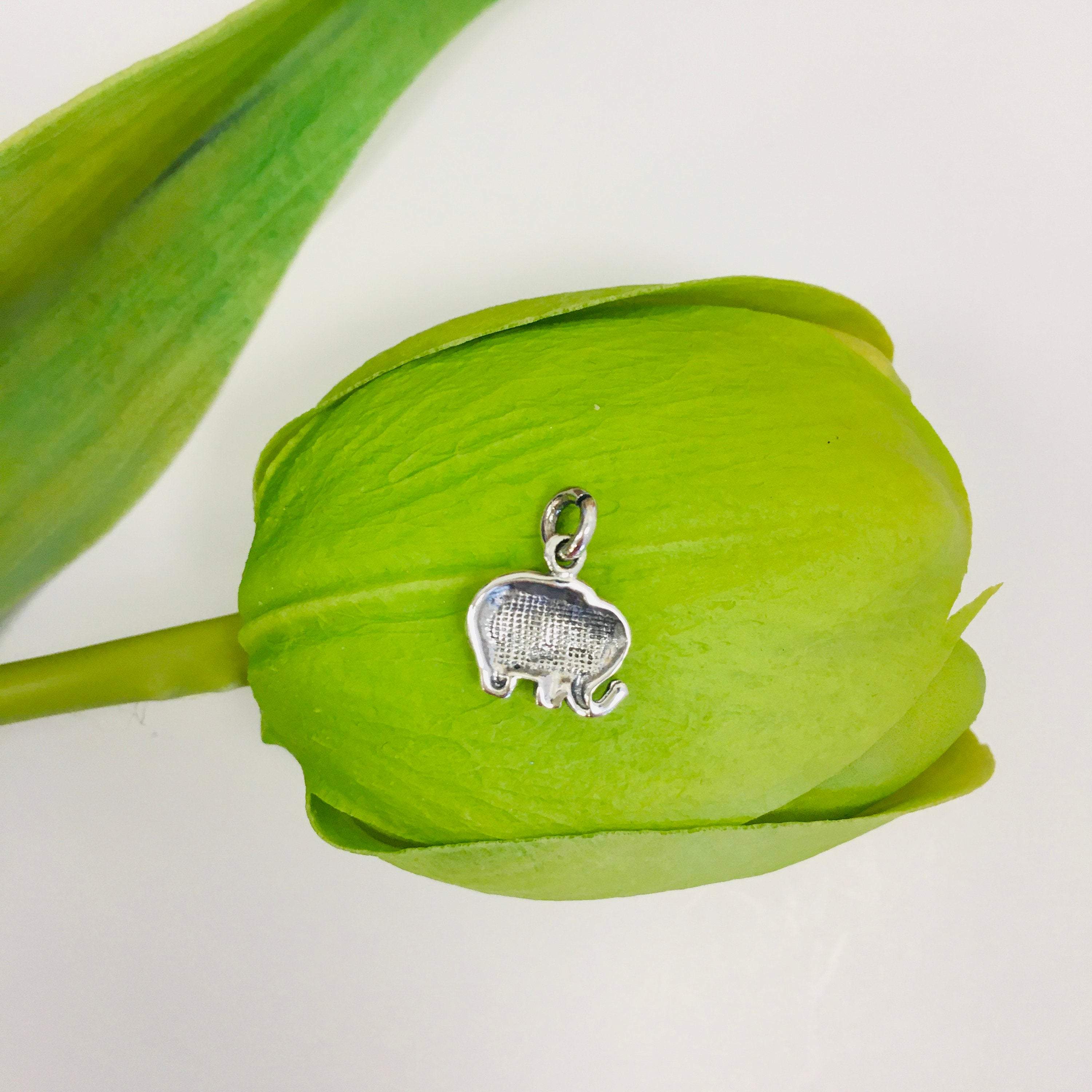 Sterling Silver Cute Baby Elephant Charm | Bellaire Wholesale