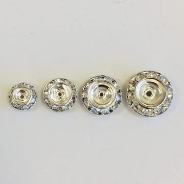 Alloy Silver Rondelle Beads | Bellaire Wholesale