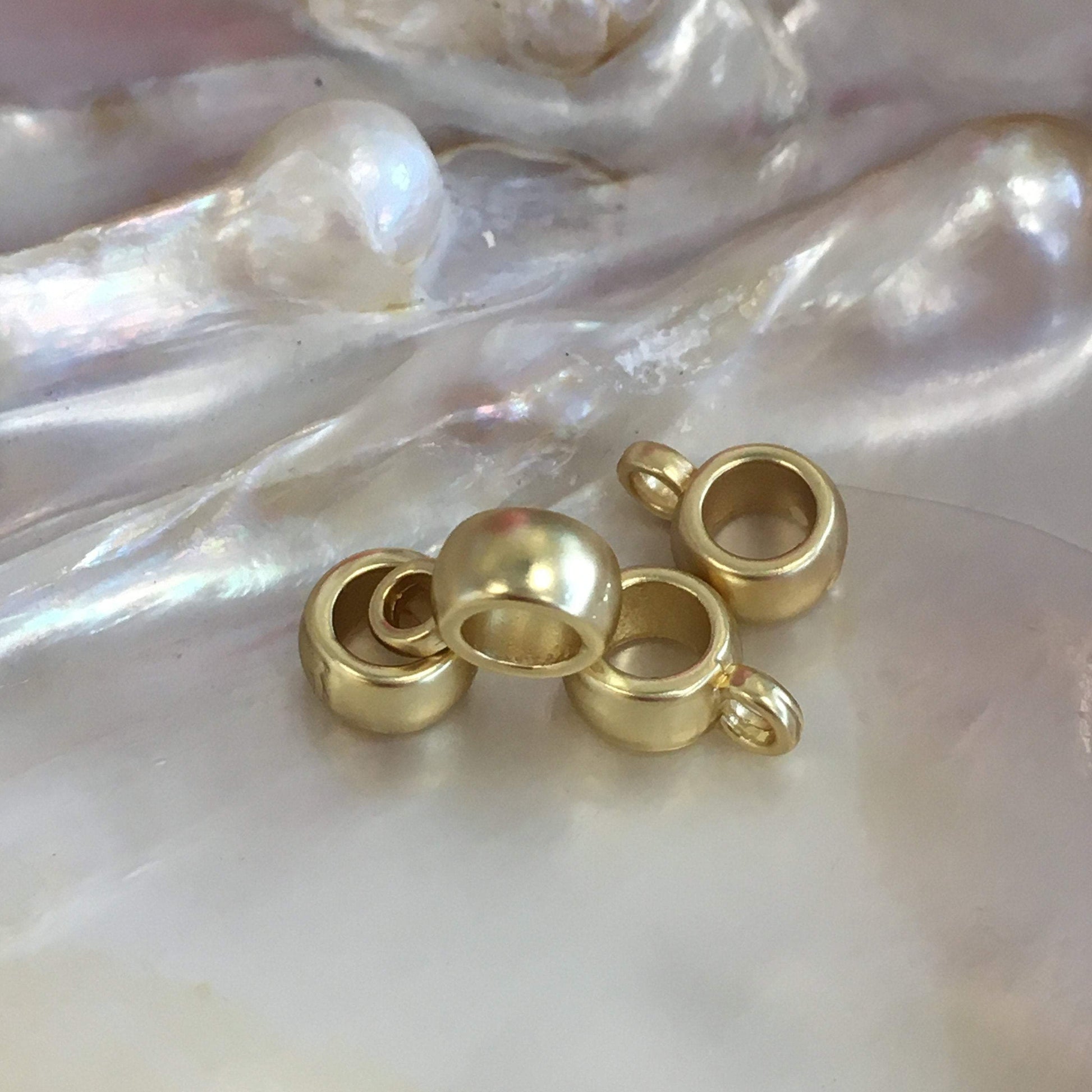 Brass Dull Gold Charm Hanger | Bellaire Wholesale