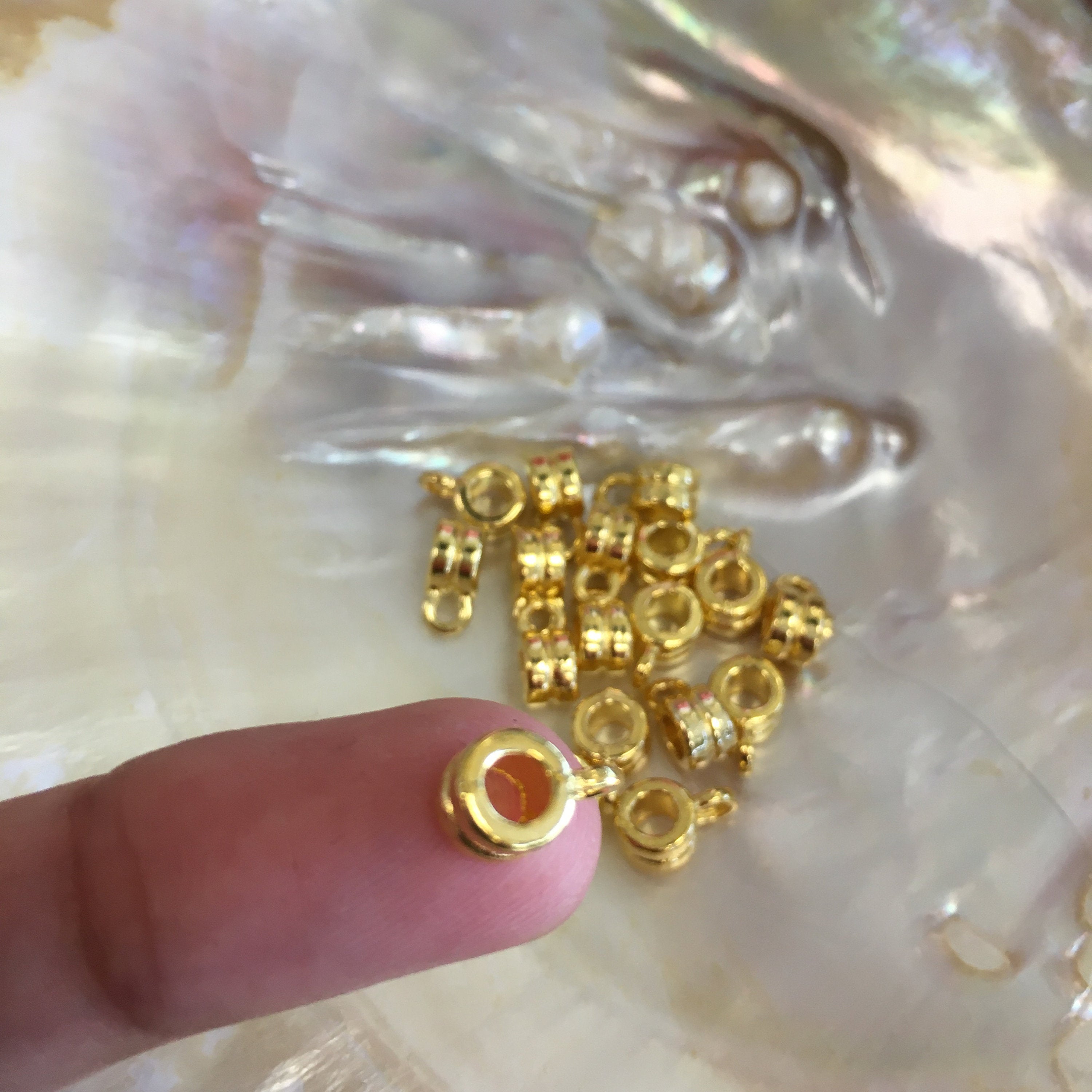 Alloy Gold Charm Hanger  | Bellaire Wholesale
