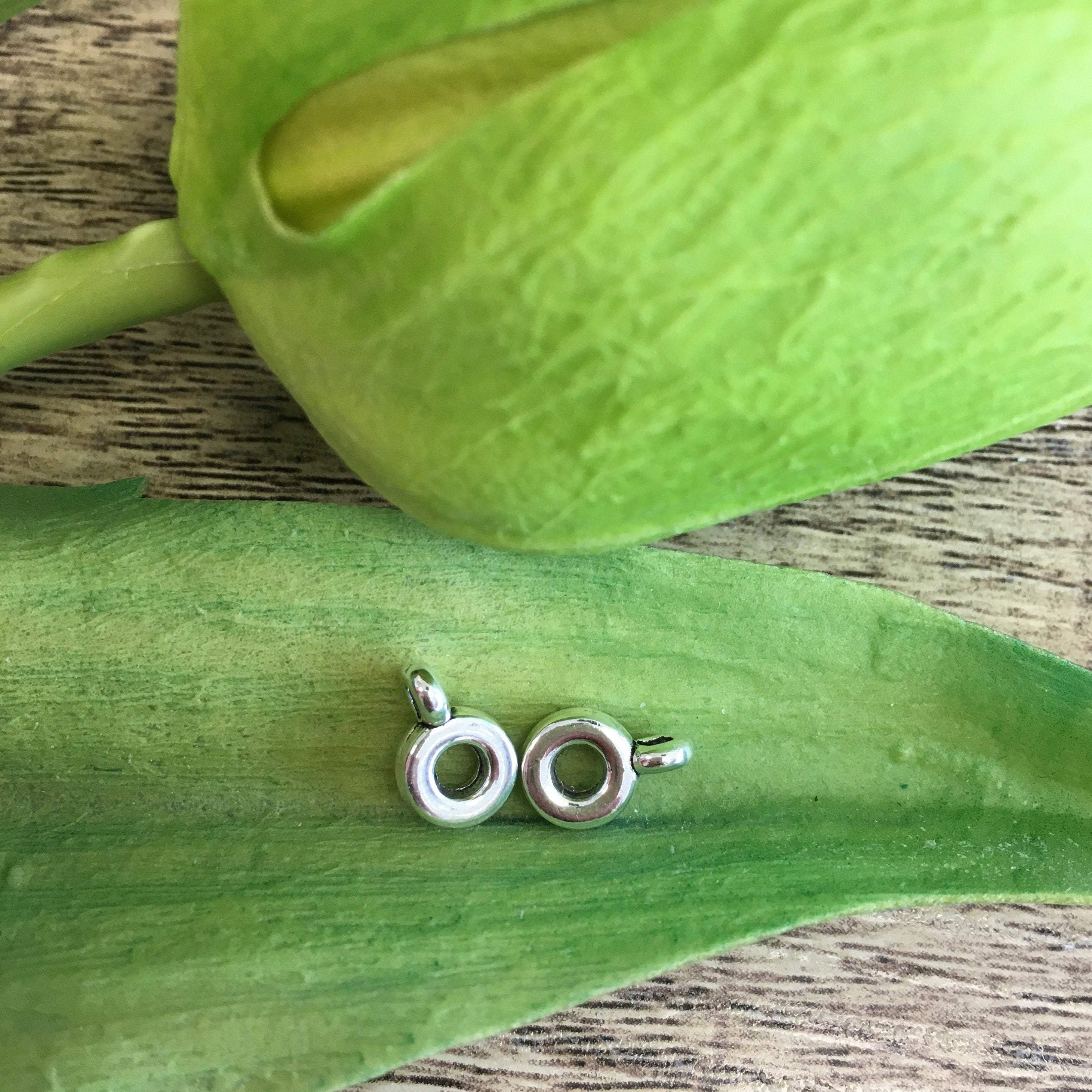 Alloy Rhodium Flat Charm Hanger | Bellaire Wholesale