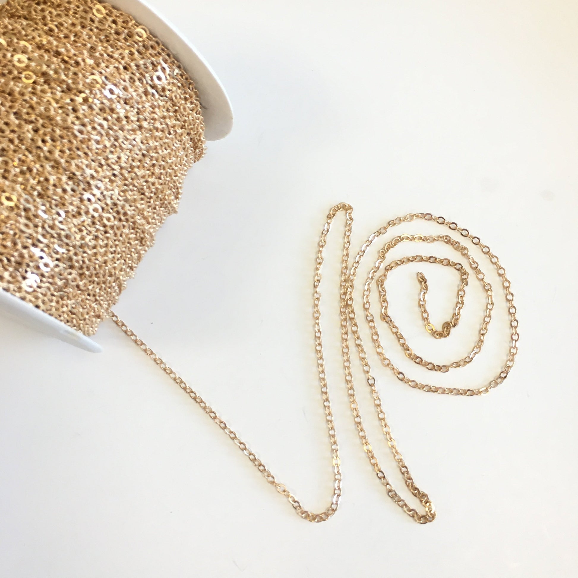 Alloy Dull Rose gold Link Chain | Bellaire Wholesale