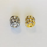 Gold/Silver/Rhodium Daisy CZ Roundels | Bellaire Wholesale