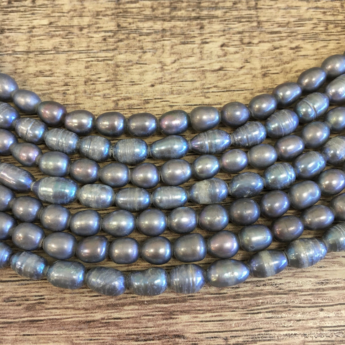  Light Grey Rice Pearls | Bellaire Wholesale