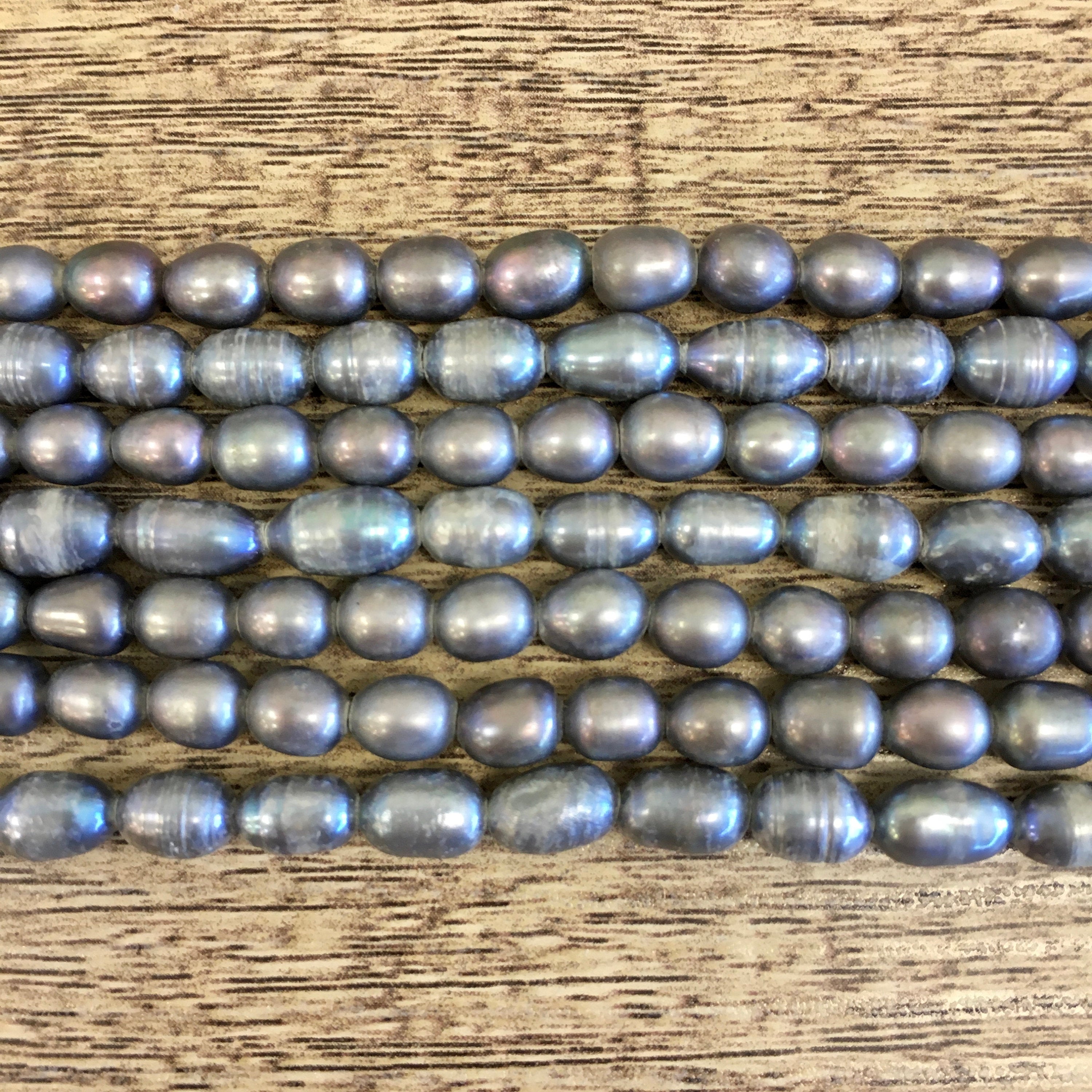  Light Grey Rice Pearls | Bellaire Wholesale