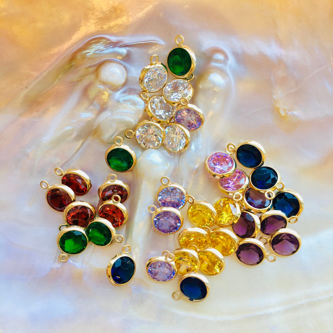 14k Gold Filled birth stone charms | Bellaire Wholesale