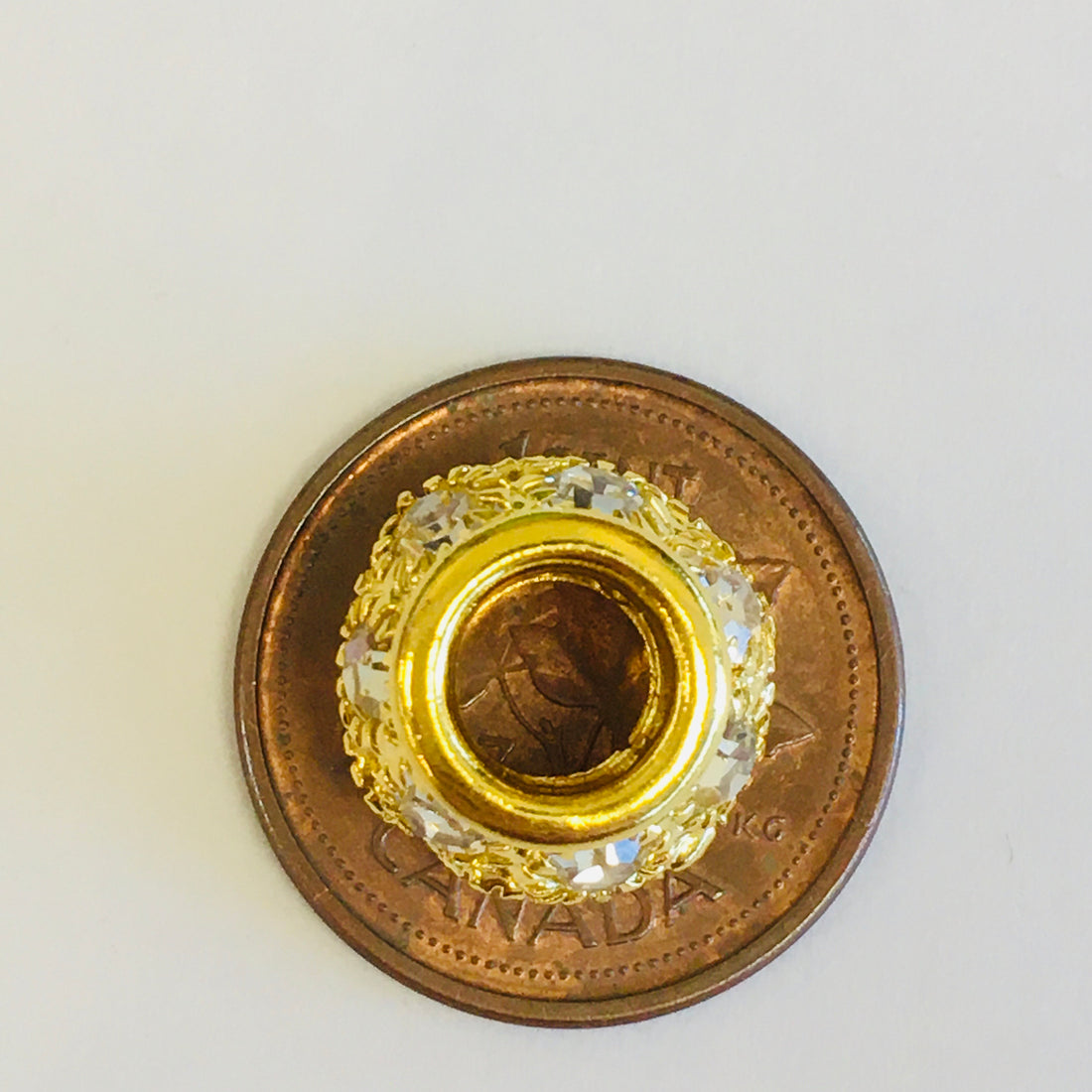 Beveled round Alloy Gold Spacer Beads | Bellaire Wholesale
