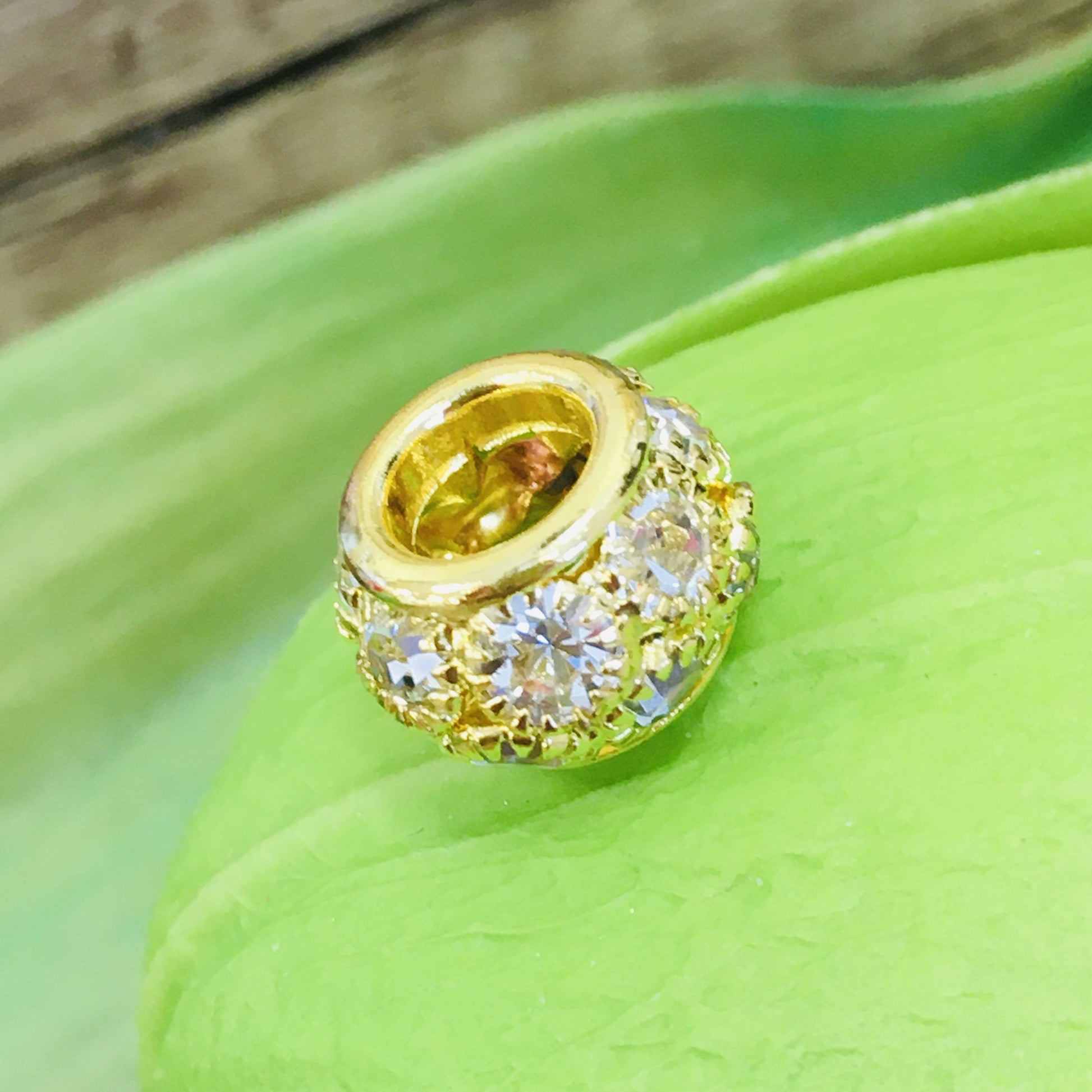 Beveled round Alloy Gold Spacer Beads | Bellaire Wholesale