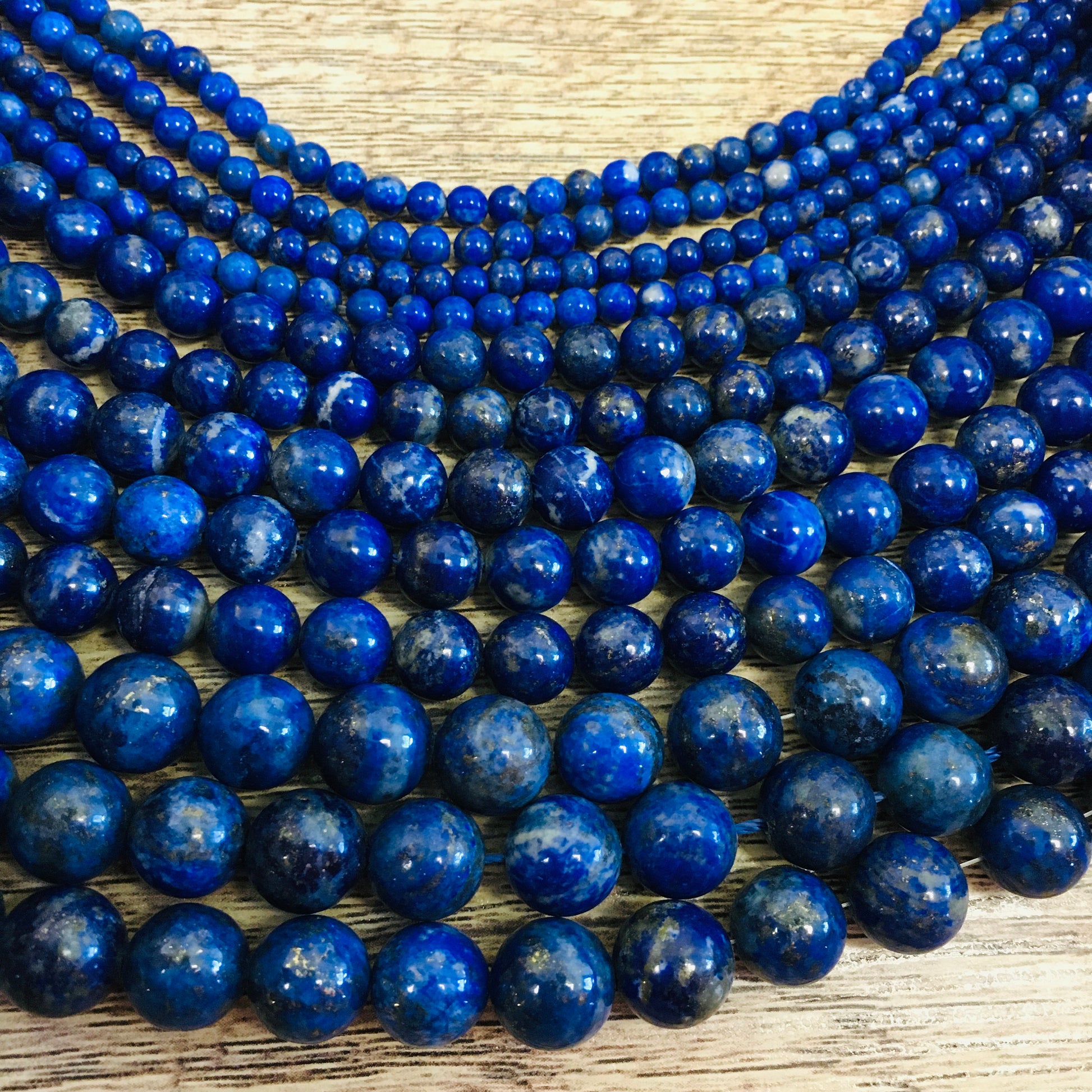 Blue lapis lazuli beads | Bellaire Wholesale