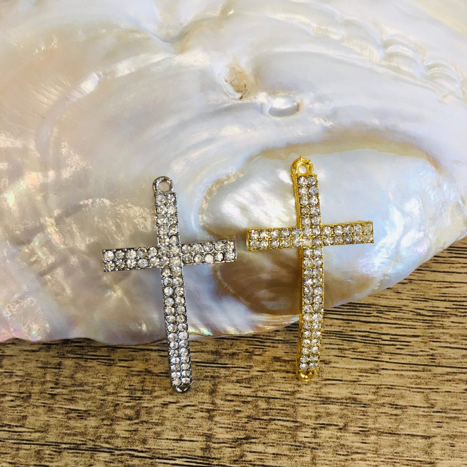 Gold/ Silver Cross Connector | Bellaire Wholesale