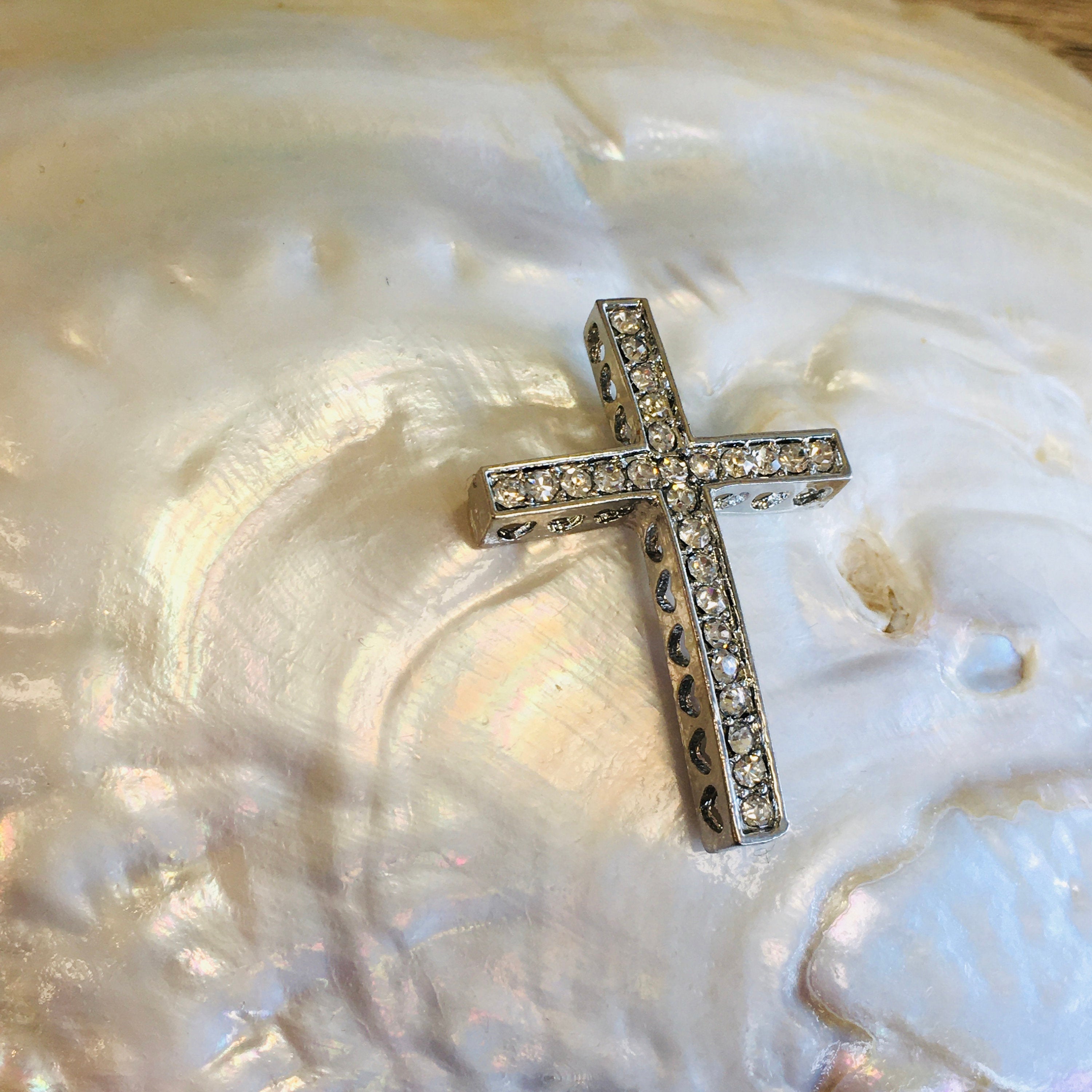 Alloy Silver Cross Connectors | Bellaire Wholesale