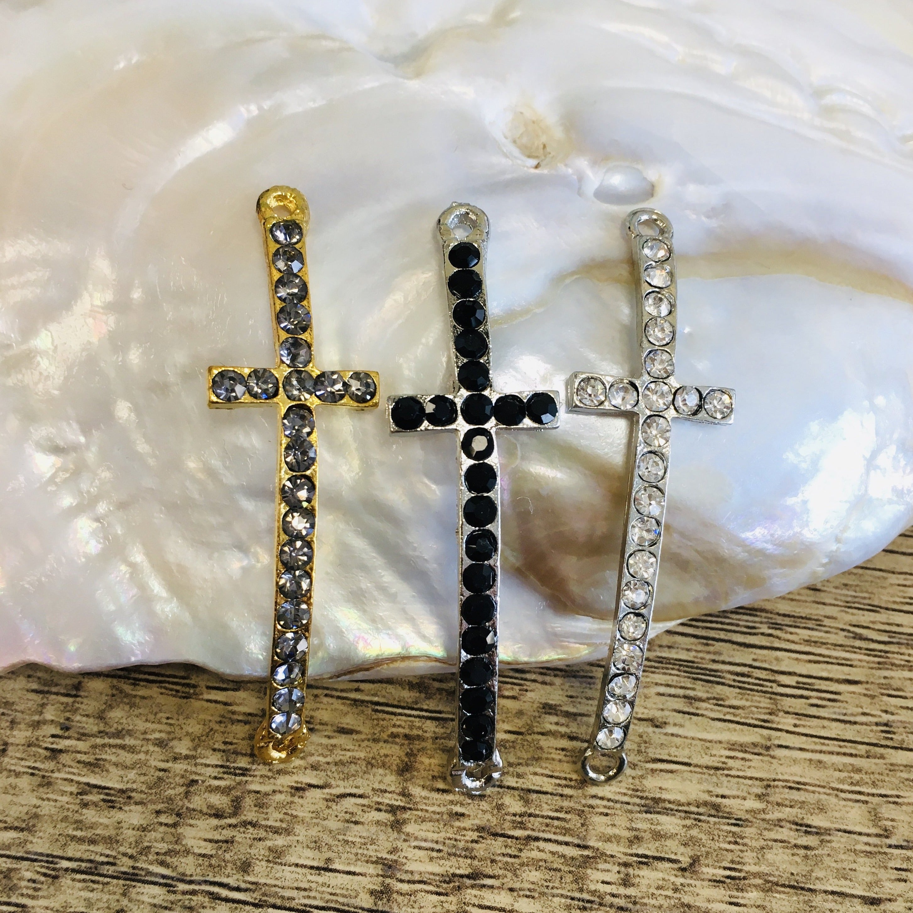 Gold/ Rhodium Cross Connectors | Bellaire Wholesale