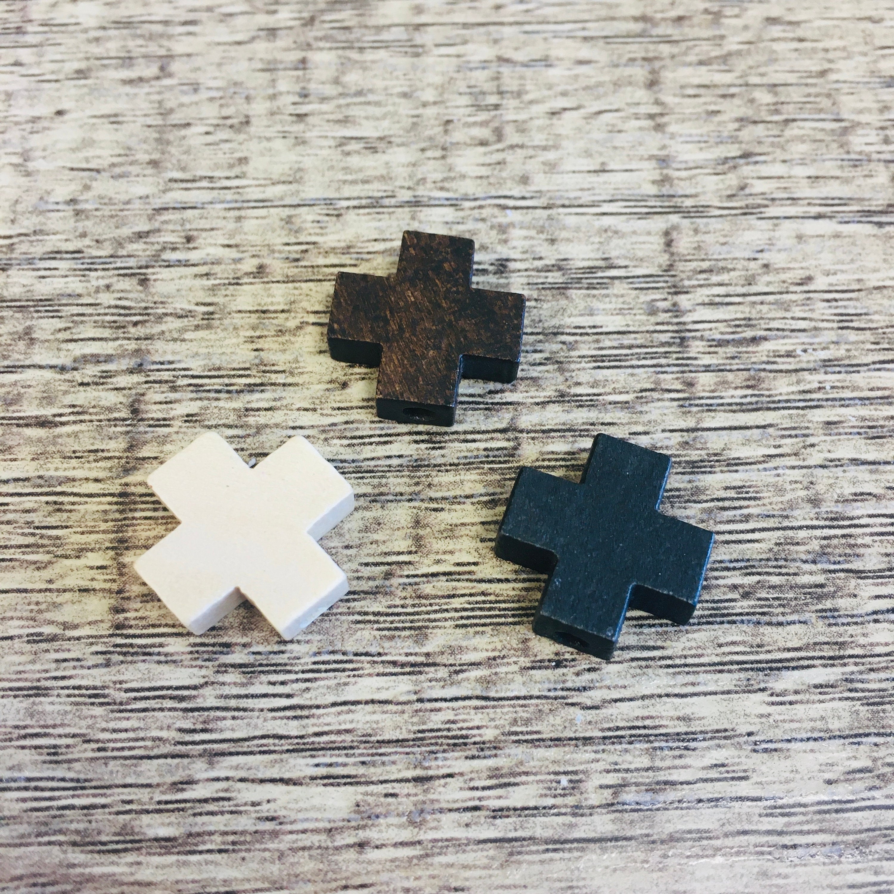 Small Wooden Cross Beads | Bellaire Wholesale