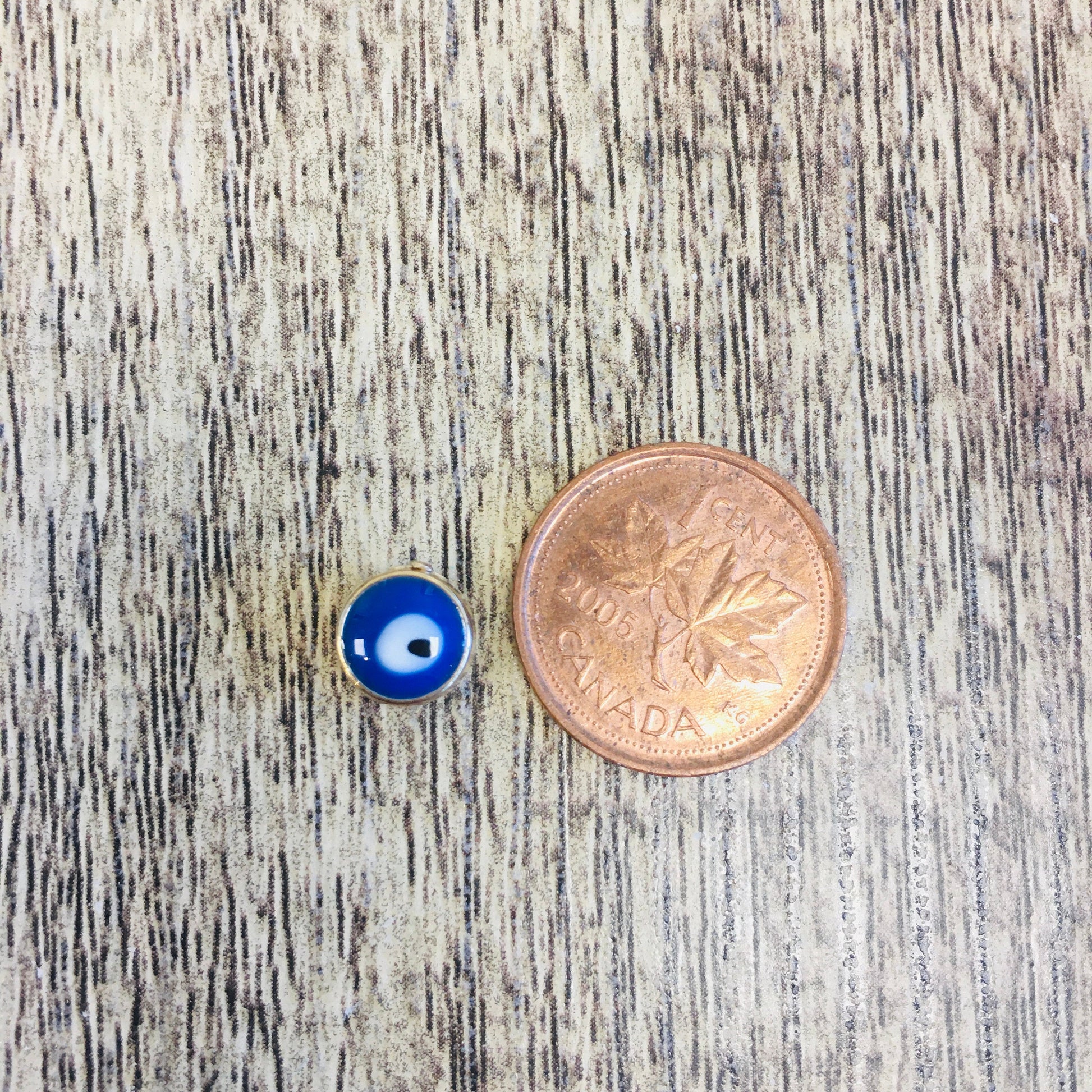 8mm Alloy Evil Eye Beads | Bellaire Wholesale