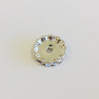 Curved Daisy Silver Spacer Beads | Bellaire Wholesale