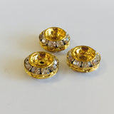 Alloy Gold Double Rondelle Beads | Bellaire Wholesale