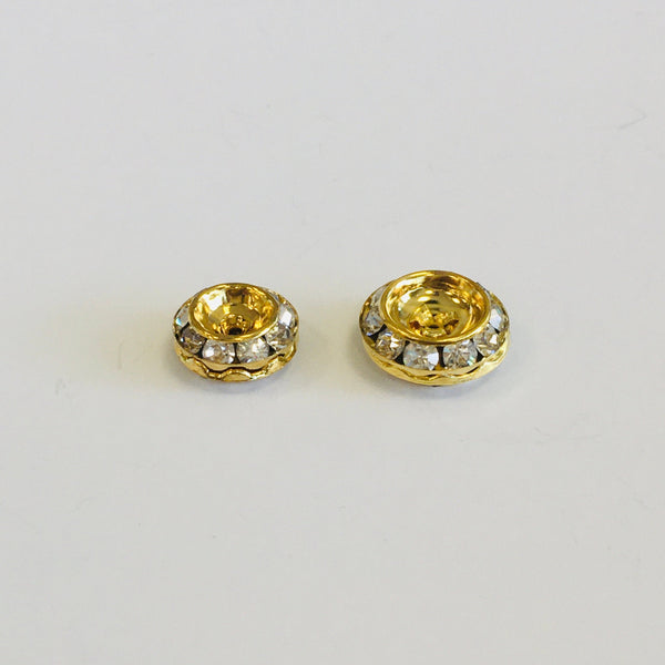 Alloy Gold Double Rondelle Beads | Bellaire Wholesale