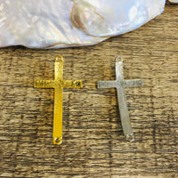 Gold/ Silver Cross Connector | Bellaire Wholesale