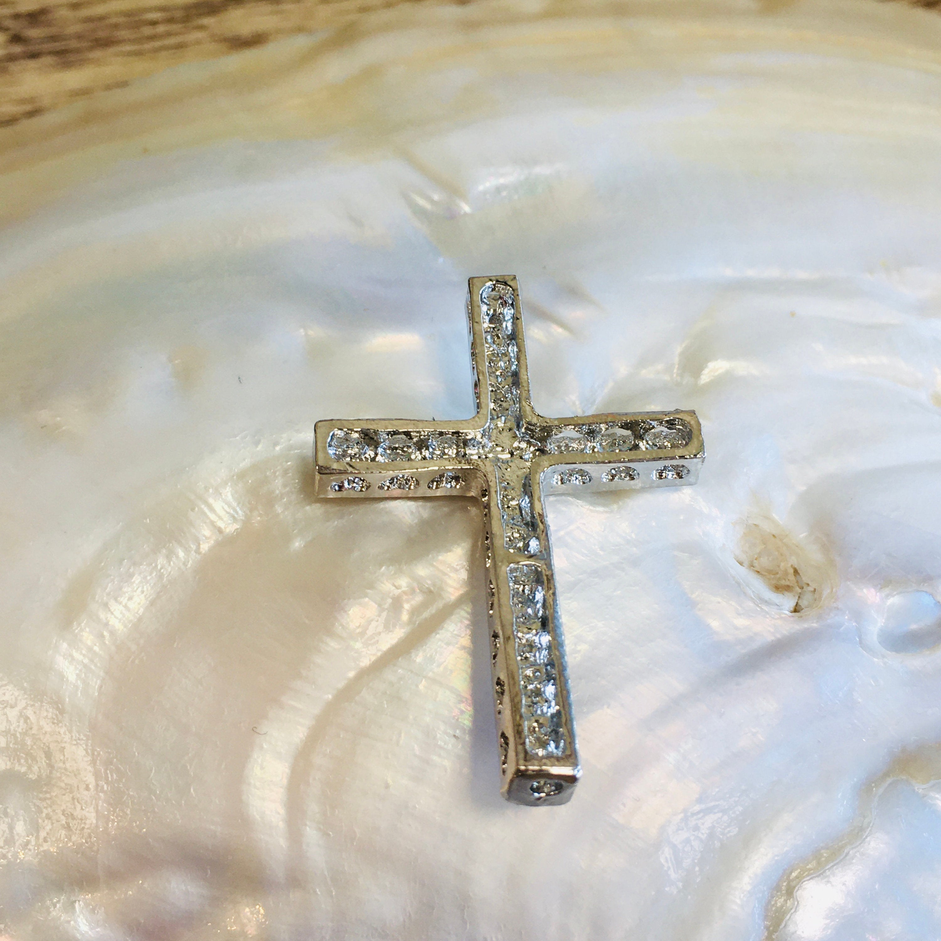 Alloy Silver Cross Connectors | Bellaire Wholesale