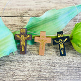 Jesus Imprint Wooden Cross Beads | Bellaire Wholesale