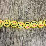 10mm Daisy, Smiley Clay Beads | Bellaire Wholesale