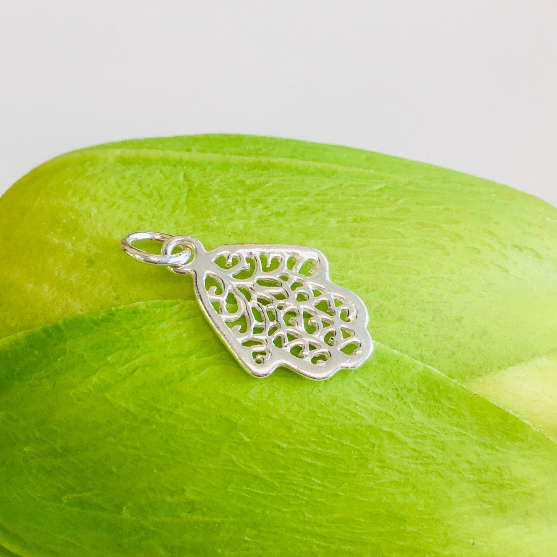 Sterling Silver Filigree Hamsa Charm | Bellaire Wholesale